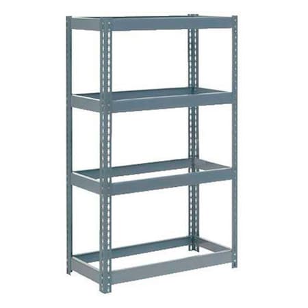 Global Industrial 4 Shelf, Extra Heavy Duty Boltless Shelving, Starter, 36inW x 24inD x 72inH, No Deck 255640